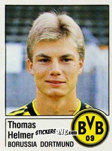 Cromo Thomas Helmer - German Football Bundesliga 1986-1987 - Panini