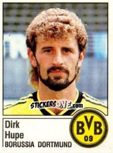 Sticker Dirk Hupe - German Football Bundesliga 1986-1987 - Panini