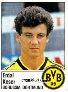 Figurina Erdal Keser - German Football Bundesliga 1986-1987 - Panini