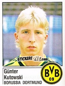 Sticker Günter Kutowski - German Football Bundesliga 1986-1987 - Panini