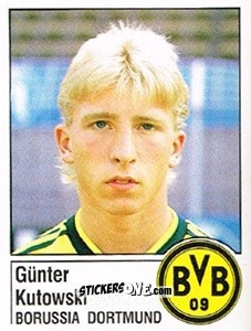 Sticker Günter Kutowski - German Football Bundesliga 1986-1987 - Panini