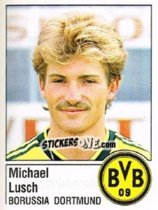 Sticker Michael Lusch - German Football Bundesliga 1986-1987 - Panini