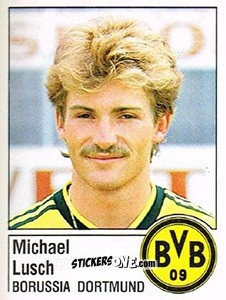 Cromo Michael Lusch - German Football Bundesliga 1986-1987 - Panini