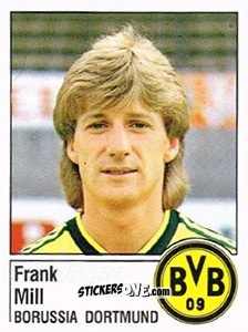 Cromo Frank Mill - German Football Bundesliga 1986-1987 - Panini