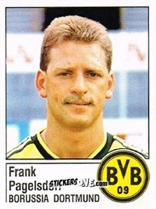 Figurina Frank Pagelsdorf - German Football Bundesliga 1986-1987 - Panini