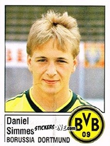 Figurina Daniel Simmes - German Football Bundesliga 1986-1987 - Panini