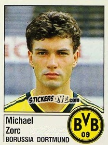 Sticker Michael Zorc - German Football Bundesliga 1986-1987 - Panini