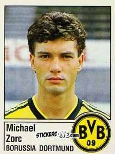 Sticker Michael Zorc - German Football Bundesliga 1986-1987 - Panini