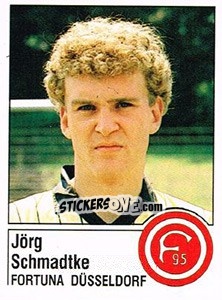 Sticker Jörg Schmadtke - German Football Bundesliga 1986-1987 - Panini