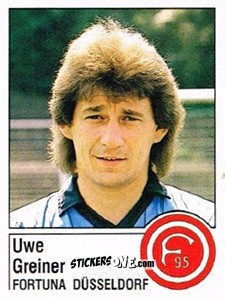 Figurina Uwe Greiner - German Football Bundesliga 1986-1987 - Panini