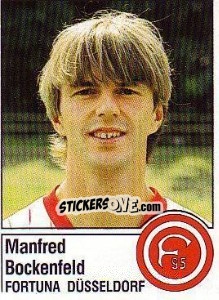 Cromo Manfred Bockenfeld - German Football Bundesliga 1986-1987 - Panini