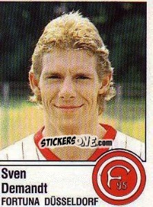 Cromo Sven Demandt - German Football Bundesliga 1986-1987 - Panini