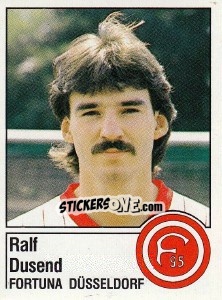 Cromo Ralf Dusend - German Football Bundesliga 1986-1987 - Panini