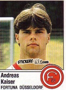 Cromo Andreas Kaiser - German Football Bundesliga 1986-1987 - Panini