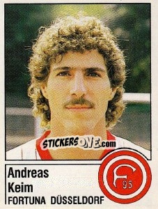 Cromo Andreas Keim - German Football Bundesliga 1986-1987 - Panini