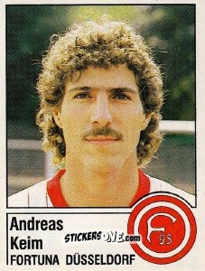 Sticker Andreas Keim - German Football Bundesliga 1986-1987 - Panini