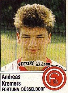 Sticker Andreas Kremers - German Football Bundesliga 1986-1987 - Panini