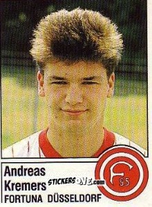 Sticker Andreas Kremers - German Football Bundesliga 1986-1987 - Panini