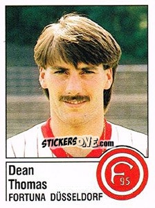 Sticker Dean Tohmas - German Football Bundesliga 1986-1987 - Panini