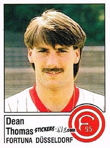 Sticker Dean Tohmas - German Football Bundesliga 1986-1987 - Panini