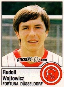 Sticker Rudolf Wojtowice - German Football Bundesliga 1986-1987 - Panini