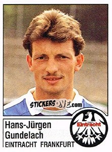 Sticker Hans-Jürgen Gundelach - German Football Bundesliga 1986-1987 - Panini