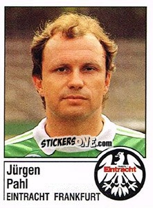 Sticker Jürgen Pahl - German Football Bundesliga 1986-1987 - Panini