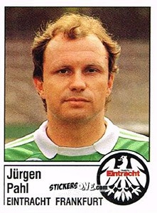 Cromo Jürgen Pahl - German Football Bundesliga 1986-1987 - Panini