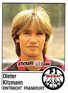 Sticker Dieter Kitzmann - German Football Bundesliga 1986-1987 - Panini