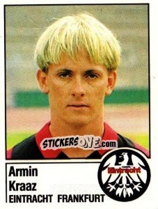 Sticker Armin Kraaz - German Football Bundesliga 1986-1987 - Panini