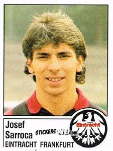 Cromo Josef Sarroca - German Football Bundesliga 1986-1987 - Panini