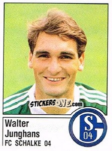 Sticker Walter Junghans - German Football Bundesliga 1986-1987 - Panini