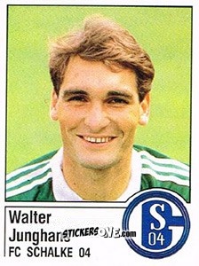 Cromo Walter Junghans - German Football Bundesliga 1986-1987 - Panini