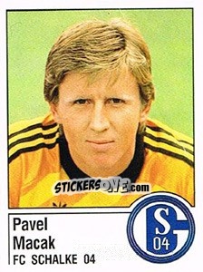 Sticker Pavel Macek - German Football Bundesliga 1986-1987 - Panini