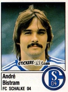 Sticker Andre Bistram - German Football Bundesliga 1986-1987 - Panini