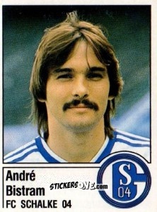 Cromo Andre Bistram - German Football Bundesliga 1986-1987 - Panini