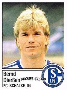 Sticker Bernd Dierßen - German Football Bundesliga 1986-1987 - Panini