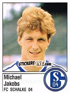 Sticker Michael Jakobs - German Football Bundesliga 1986-1987 - Panini