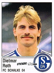 Sticker Dietmar Roth - German Football Bundesliga 1986-1987 - Panini