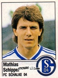 Sticker Mathias Schipper - German Football Bundesliga 1986-1987 - Panini