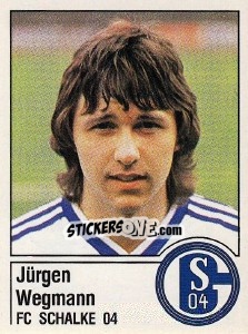 Cromo Jürgen Wegmann - German Football Bundesliga 1986-1987 - Panini