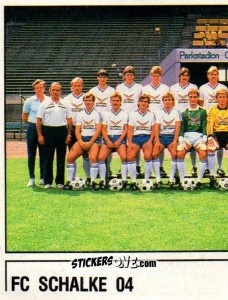 Sticker Mannschaftsbild - German Football Bundesliga 1986-1987 - Panini