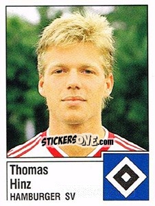 Sticker Thomas Hinz - German Football Bundesliga 1986-1987 - Panini
