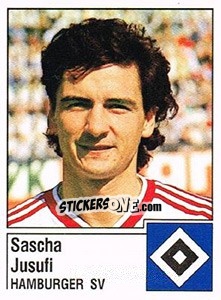 Cromo Sascha Jusufi - German Football Bundesliga 1986-1987 - Panini
