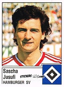 Cromo Sascha Jusufi - German Football Bundesliga 1986-1987 - Panini