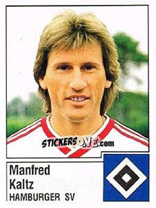 Cromo Manfred Kaltz - German Football Bundesliga 1986-1987 - Panini
