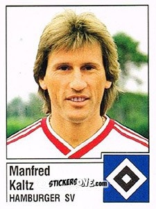 Cromo Manfred Kaltz - German Football Bundesliga 1986-1987 - Panini