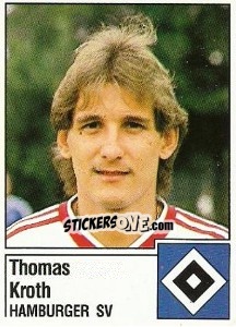 Cromo Thomas Kroth - German Football Bundesliga 1986-1987 - Panini
