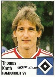 Figurina Thomas Kroth - German Football Bundesliga 1986-1987 - Panini