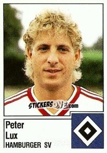 Sticker Peter Lux - German Football Bundesliga 1986-1987 - Panini